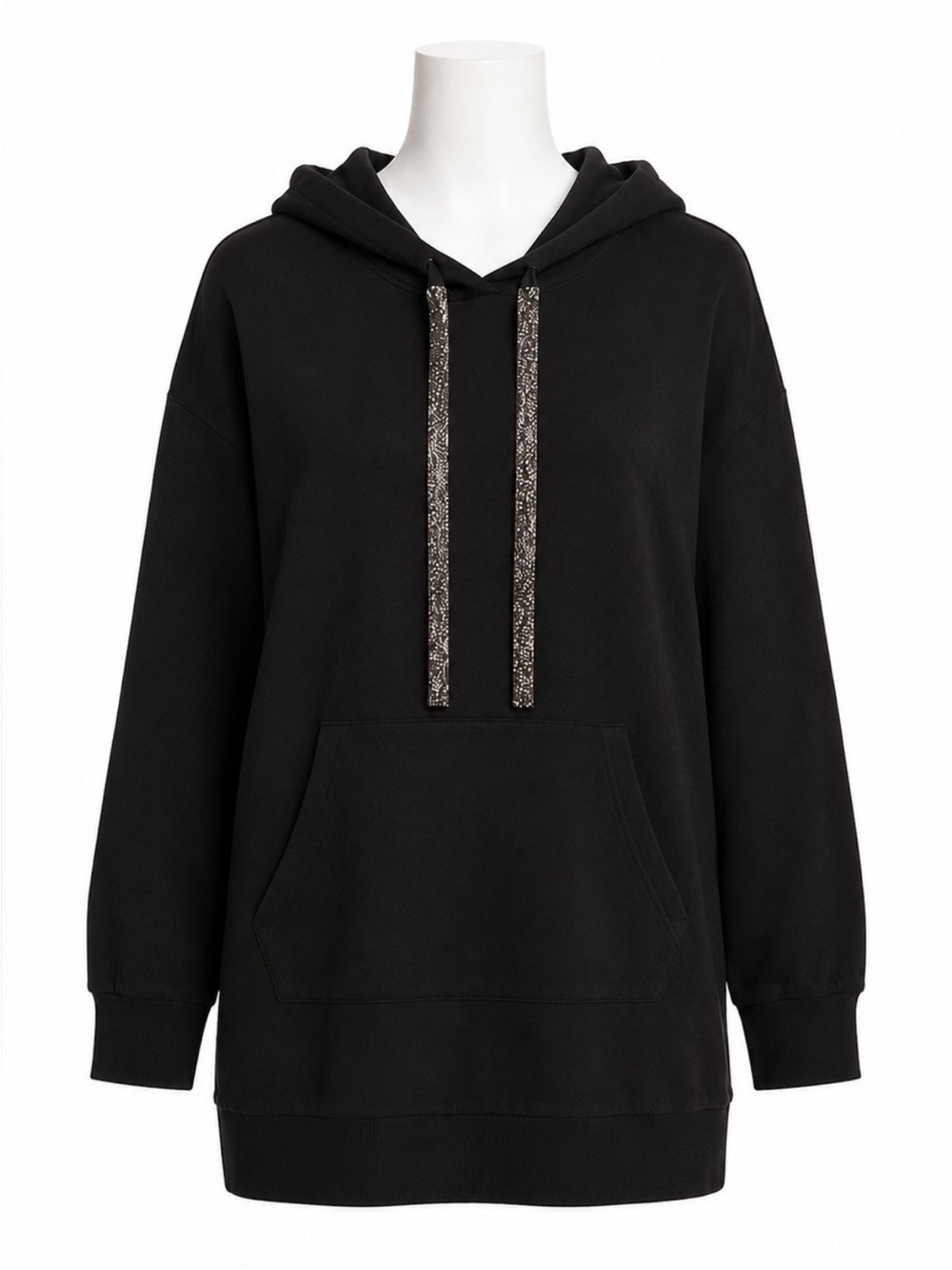 Size 1X Torrid Women’s Mini Ultra Soft Fleece Hoodie Dress Black